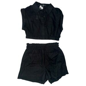 7 for all mankind Linen shorts set!